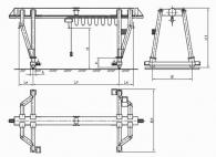 Чертеж крана козлового электрического