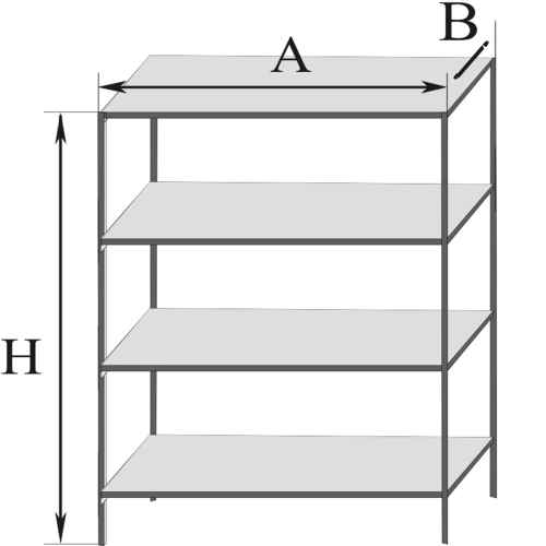 Полочный стеллаж основная секция